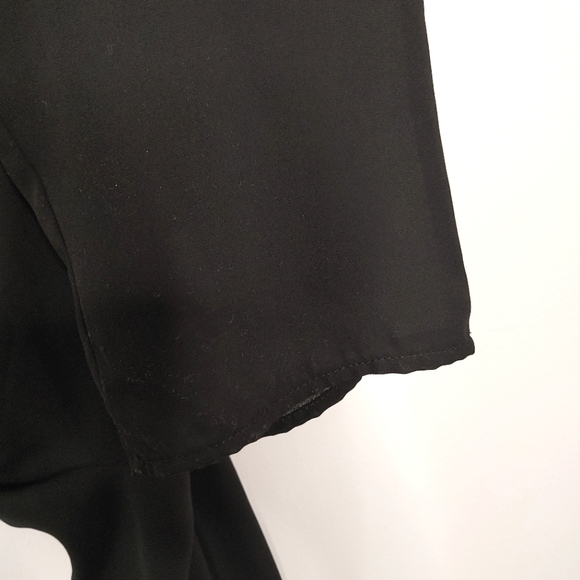 Line Up Y2k black & cream rhinestone halter jumpsuit. Size L - Picture 6 of 14